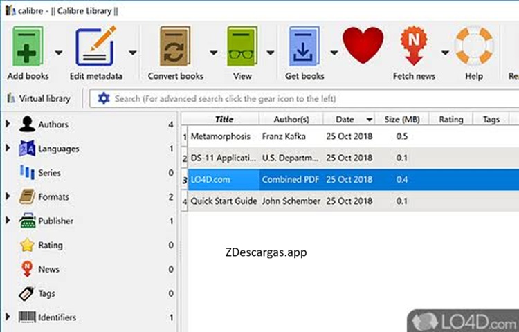 Calibre software para gestionar eBooks y bibliotecas digitales fácilmente.