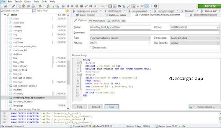 Software de gestión de bases de datos HeidiSQL 2026 con herramientas SQL avanzadas.