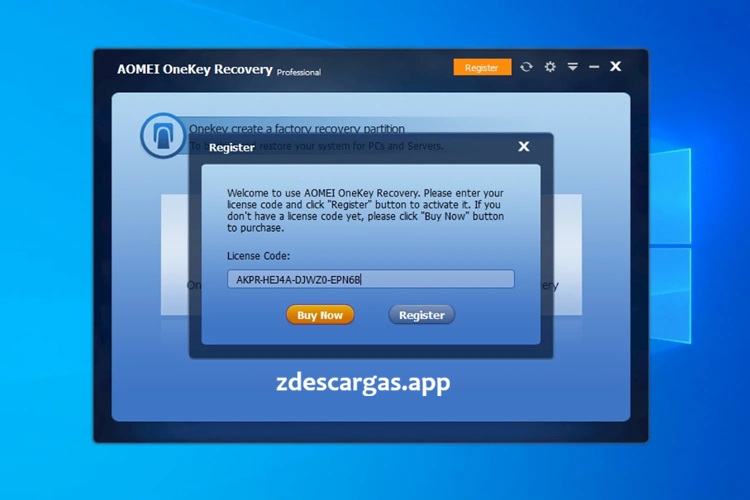 AOMEI OneKey Recovery Pro 2026 Full Español